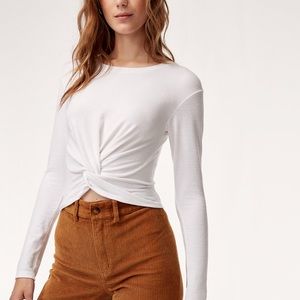 Aritzia Wilfred Free Ortiz Top in Caban (brown)